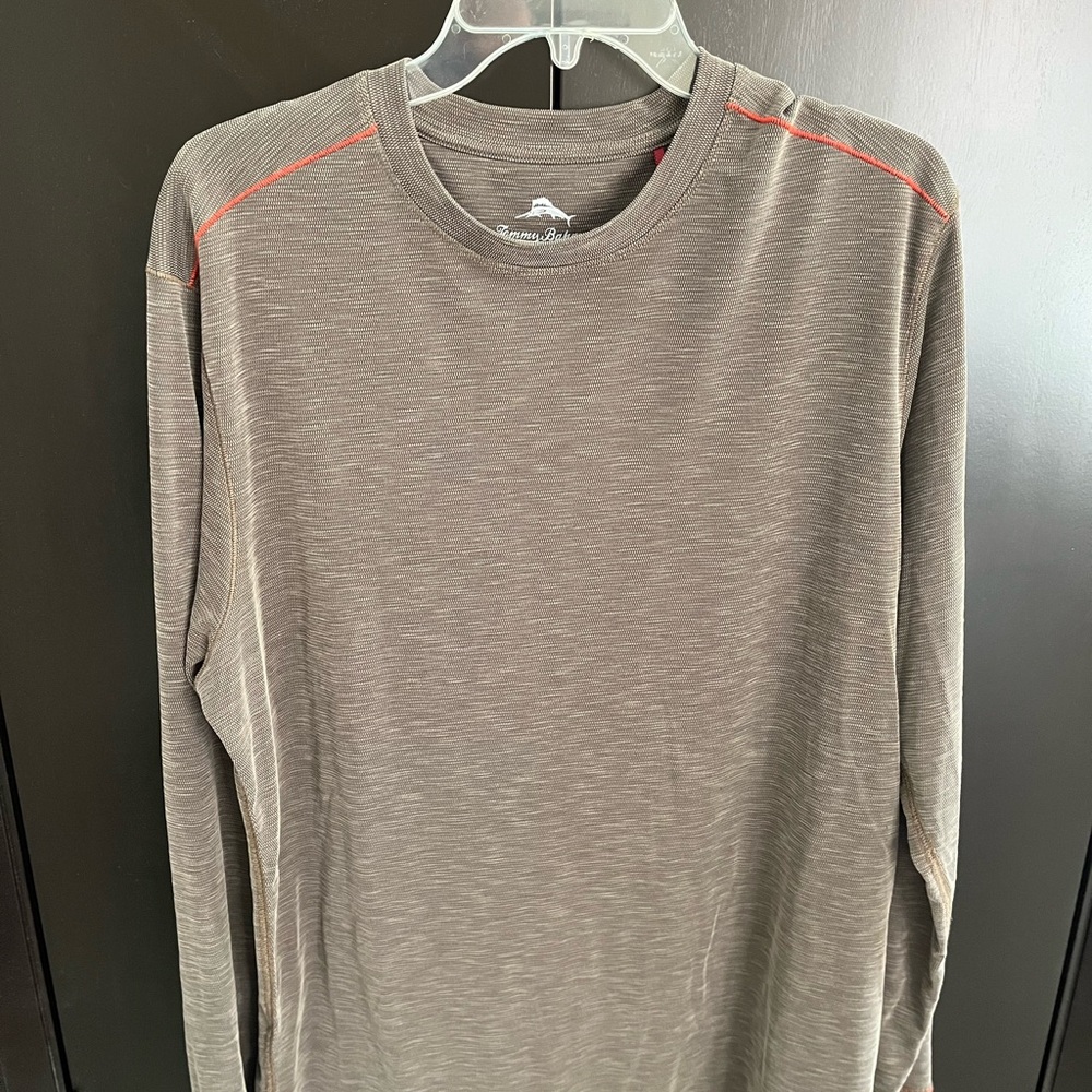 Tommy Bahama Brown Long Sleeve Jersey